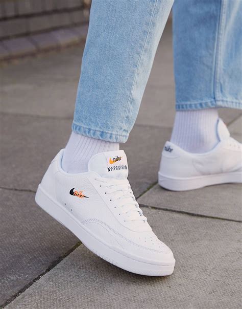 vintage white sneakers.